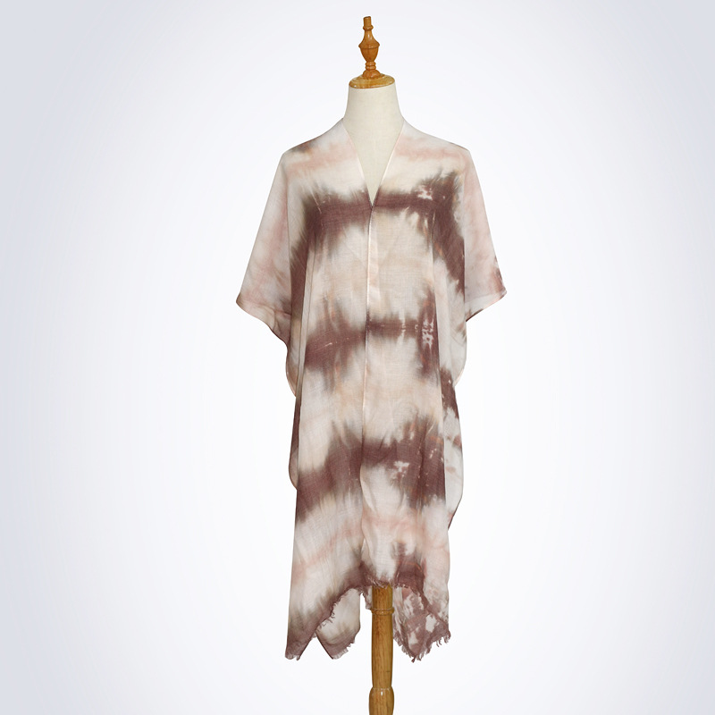 Tie dye scarf women big shawl gradient color beach scarf customization