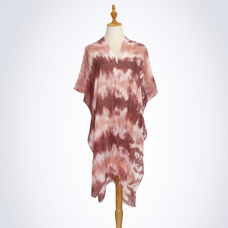 Tie dye scarf women big shawl gradient color beach scarf customization