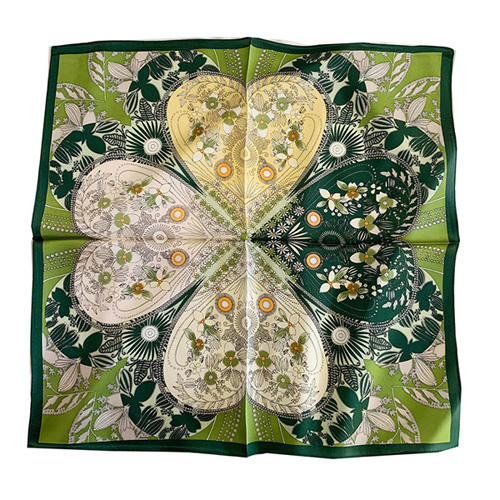 Silk satin scarf printing 70cm square scarf feminine sunscreen silk scarf