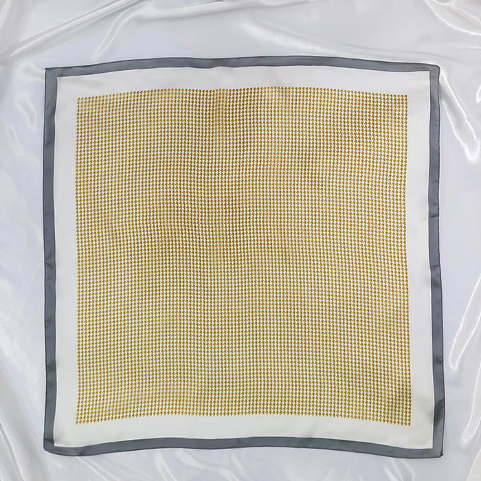 china silk scarf houndstooth 70cm curling square scarf supplier scarves