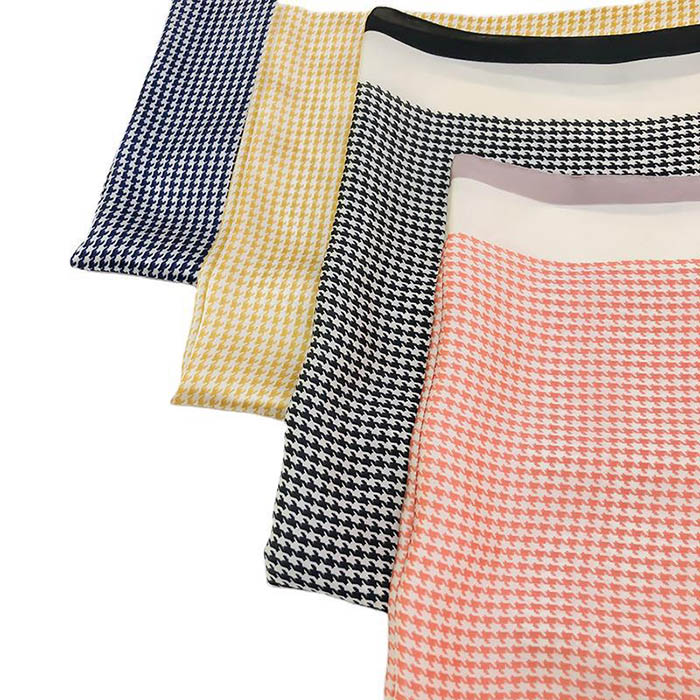 china silk scarf houndstooth 70cm curling square scarf supplier scarves