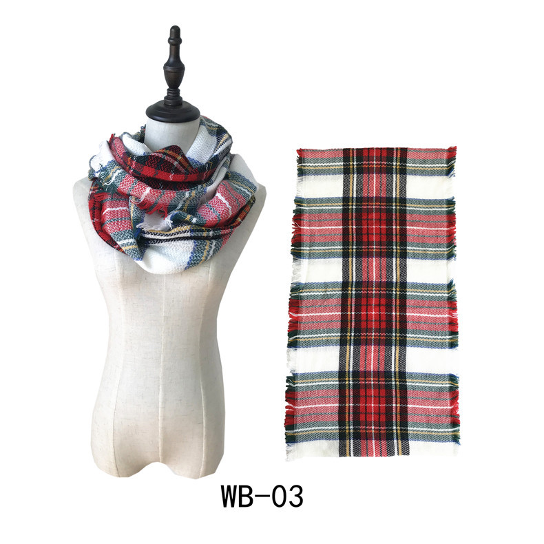 Supply women colorful lattice cashmere scarf tassel lattice bib manufacturer
