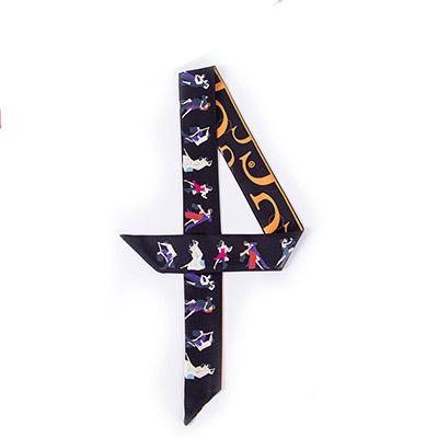 Supply silk women custom-made fashion scarf tie manufacturers