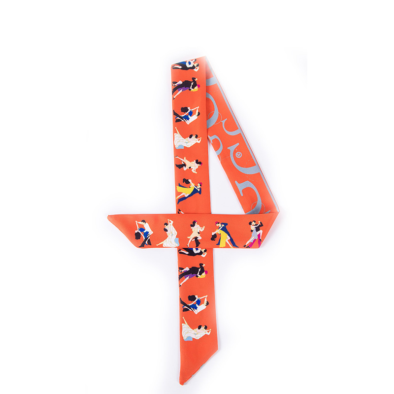 Supply silk women custom-made fashion scarf tie manufacturers