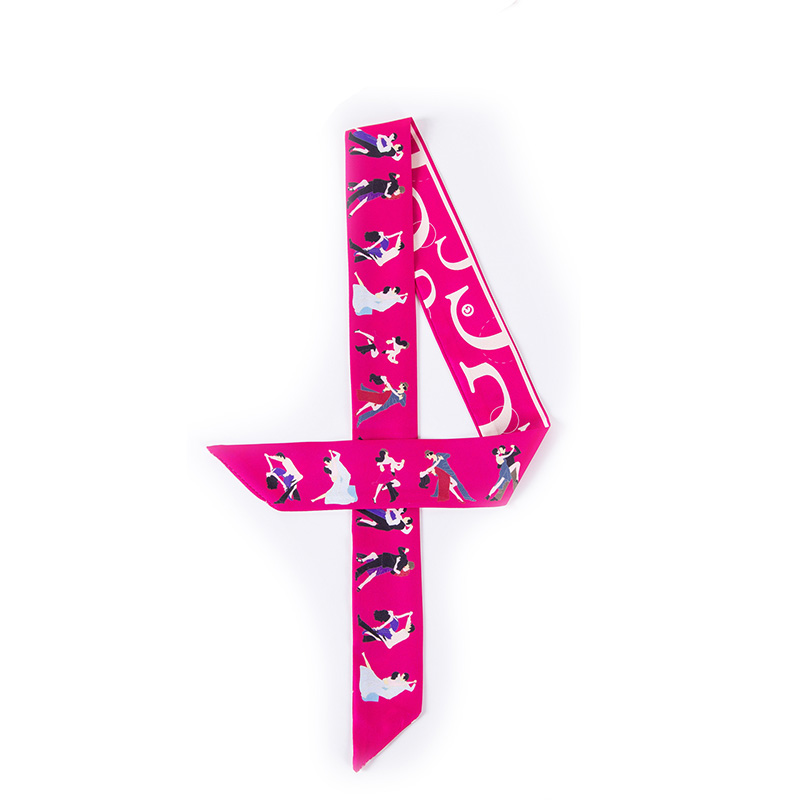 Supply silk women custom-made fashion scarf tie manufacturers