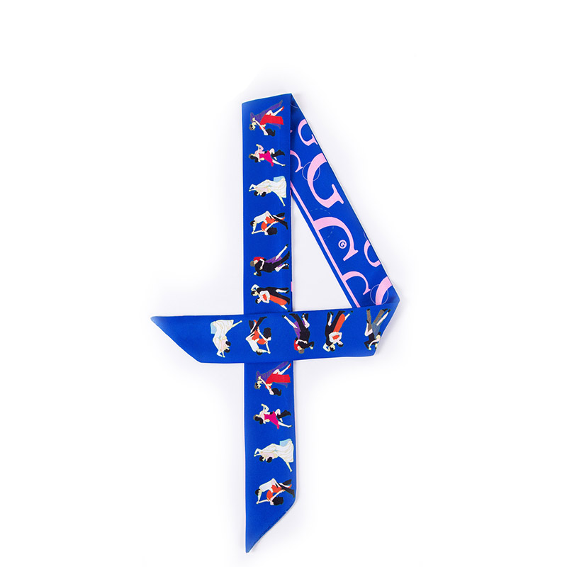 Supply silk women custom-made fashion scarf tie manufacturers
