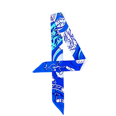 Supply silk women custom dancing handle ribbon scarf tie manufacturers