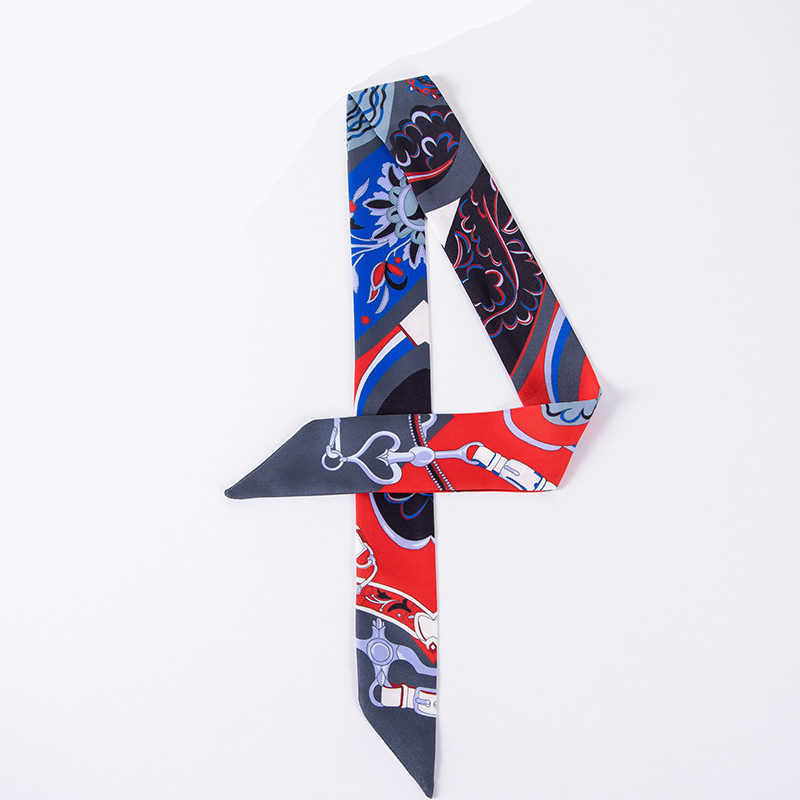 Supply silk women custom dancing handle ribbon scarf tie manufacturers
