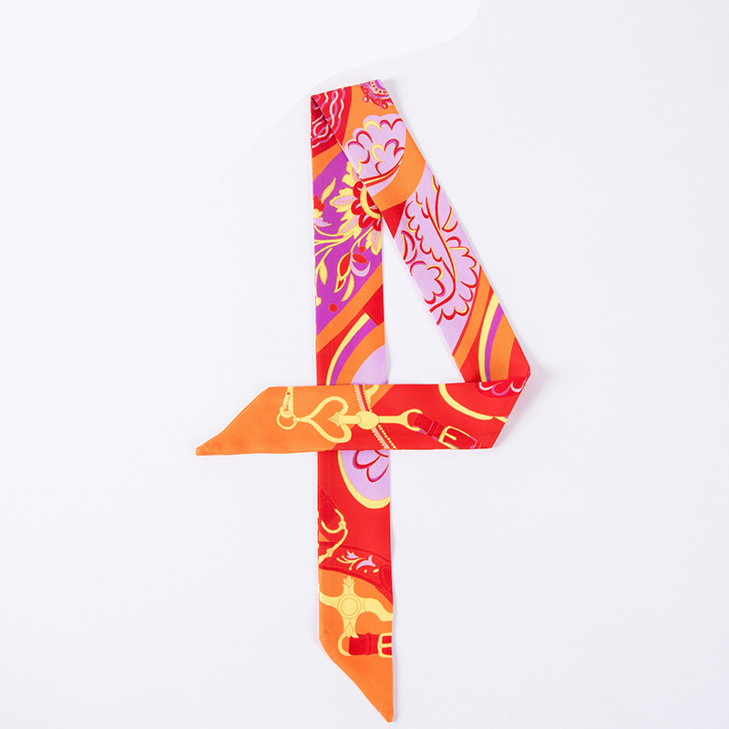 Supply silk women custom dancing handle ribbon scarf tie manufacturers