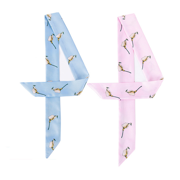 Supply ladies silk scarves dresses scarves printed bibs ties manufacturers