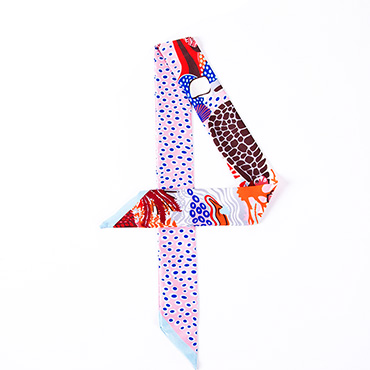 Supply silk scarf ocean pattern silk scarf Women tie wholesale factory