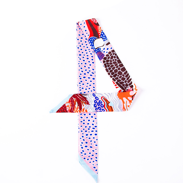Supply silk scarf ocean pattern silk scarf Women tie wholesale factory