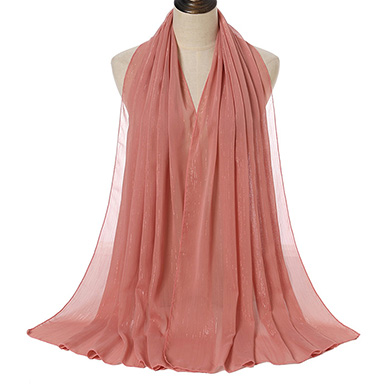 Supply Malaysia Pure Color Pearl Chiffon Bright Silk Scarf Manufacturer