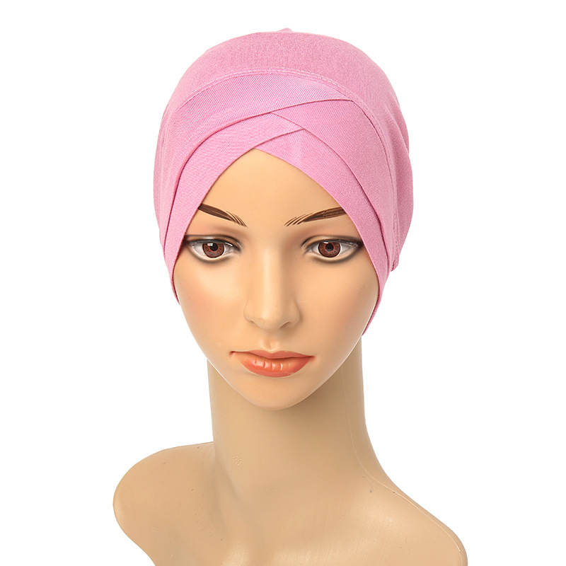 Supply Indian Hat Modal Muslim Headscarf Solid Color Base Hat Manufacturer