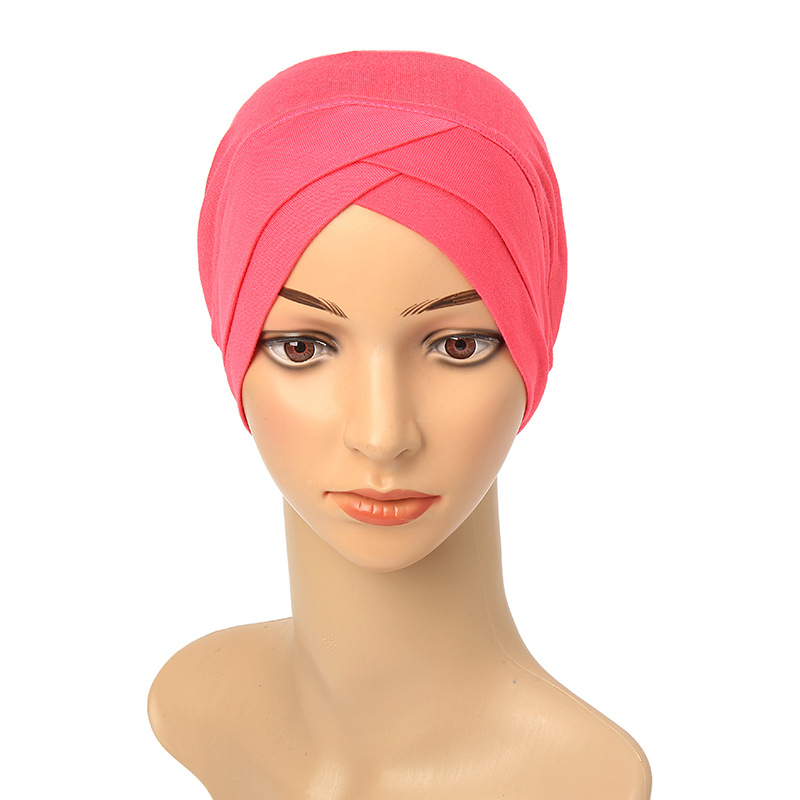 Supply Indian Hat Modal Muslim Headscarf Solid Color Base Hat Manufacturer