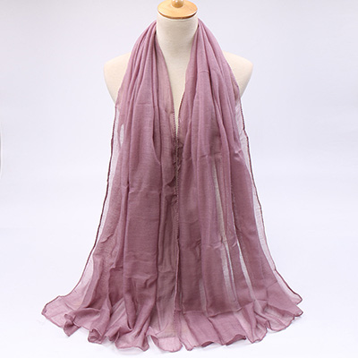 Supply cotton linen scarves Women monochrome bibs scarves in stock