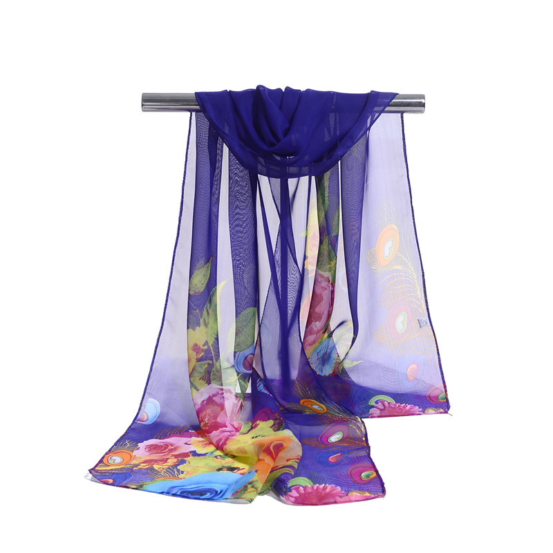 Supply chiffon silk scarves women scarf in stock