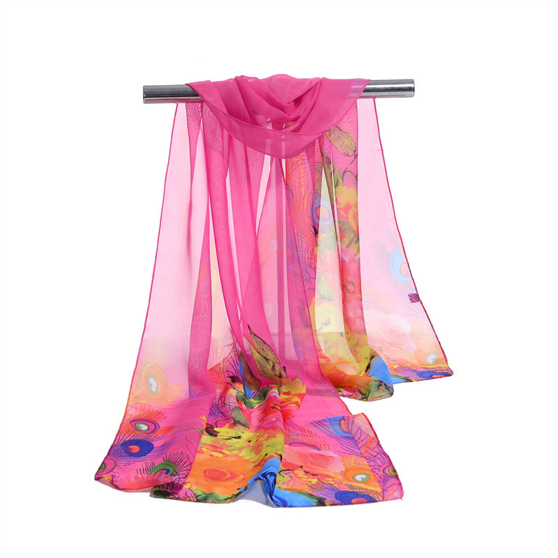Supply chiffon silk scarves women scarf in stock