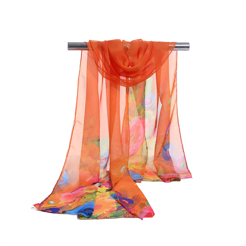 Supply chiffon silk scarves women scarf in stock