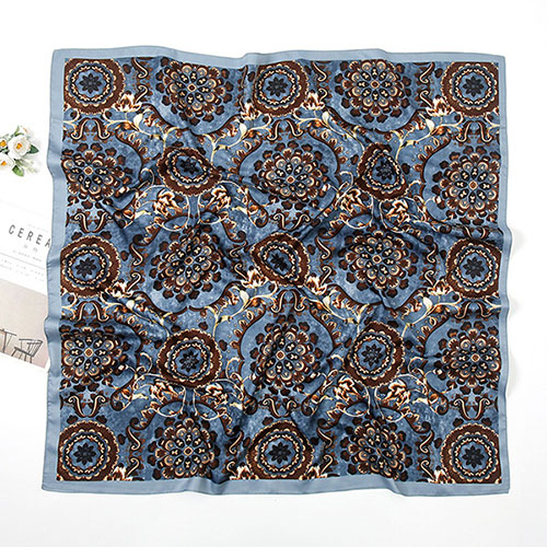 Supply 90cm scarf twill silk scarf women printing scarves company