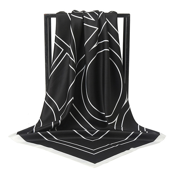Supply 90cm scarf twill silk scarf women printing scarves company