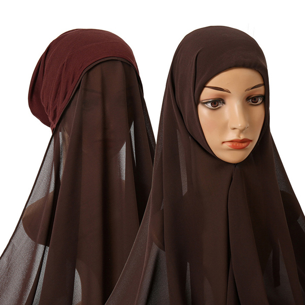 wholesale pearl chiffon scarf ladies toe cap suit scarf cap supplier