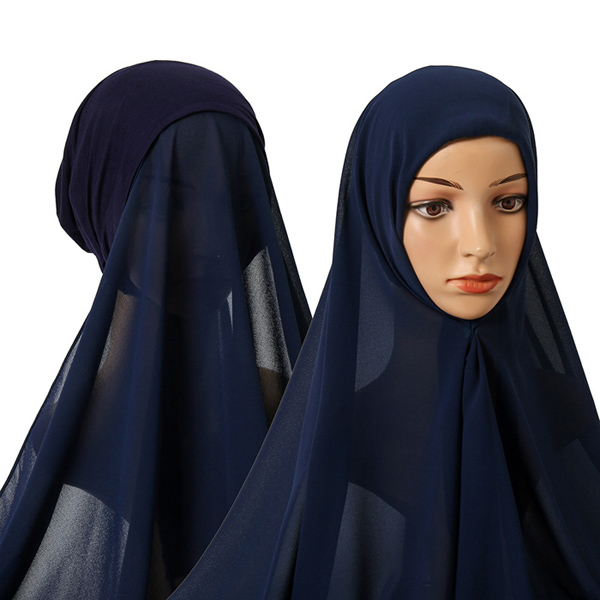 wholesale pearl chiffon scarf ladies toe cap suit scarf cap supplier