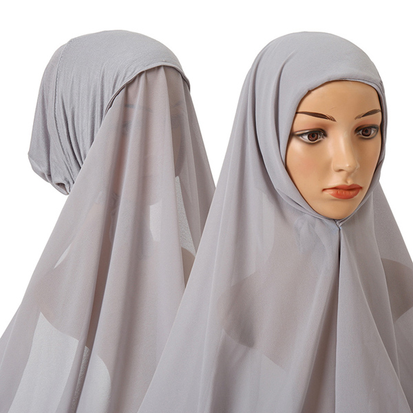wholesale pearl chiffon scarf ladies toe cap suit scarf cap supplier