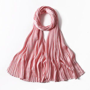 Wholesale Hend scarves women crumpled pearl chiffon scarf manufacturer online sale