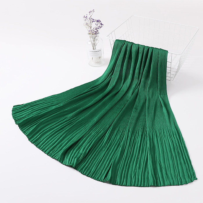 Wholesale Hend scarves women crumpled pearl chiffon scarf manufacturer online sale