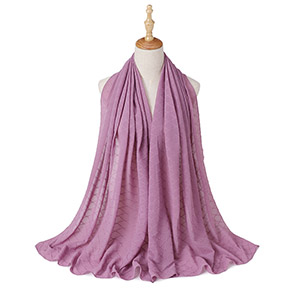 Wholesale hijab Scarf Women crumpled pearl chiffon scarf China sales