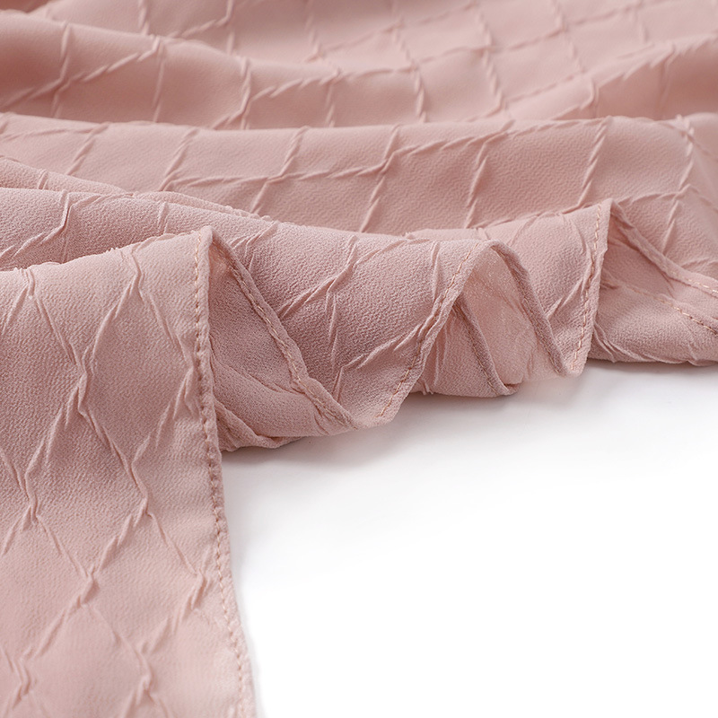 Wholesale hijab Scarf Women crumpled pearl chiffon scarf China sales