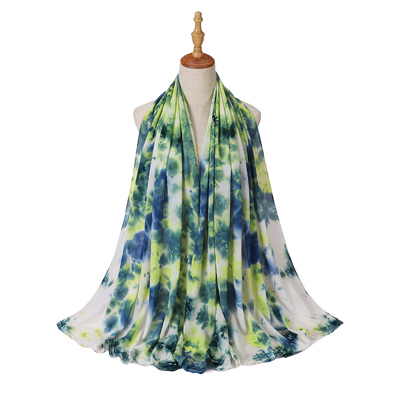 Wholesale hijab Scarf women pearl chiffon color scarf usa supply