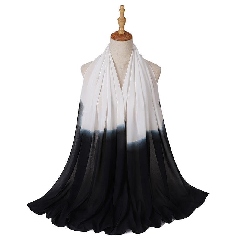 Wholesale hijab Scarf women pearl chiffon color scarf usa supply