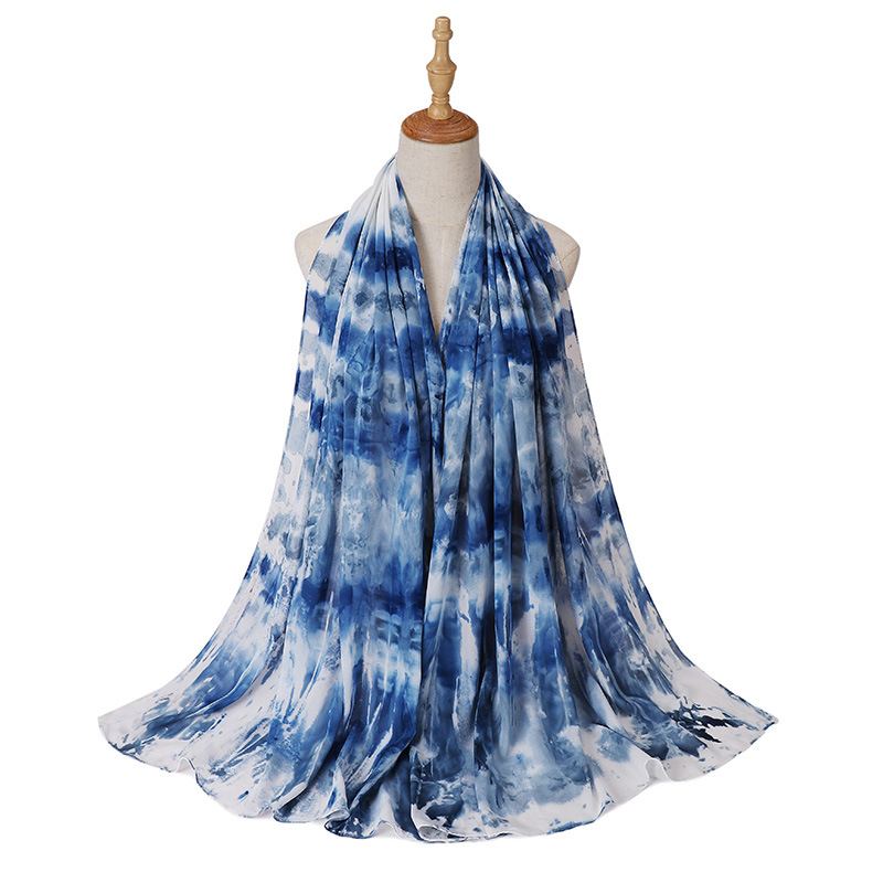 Wholesale hijab Scarf women pearl chiffon color scarf usa supply