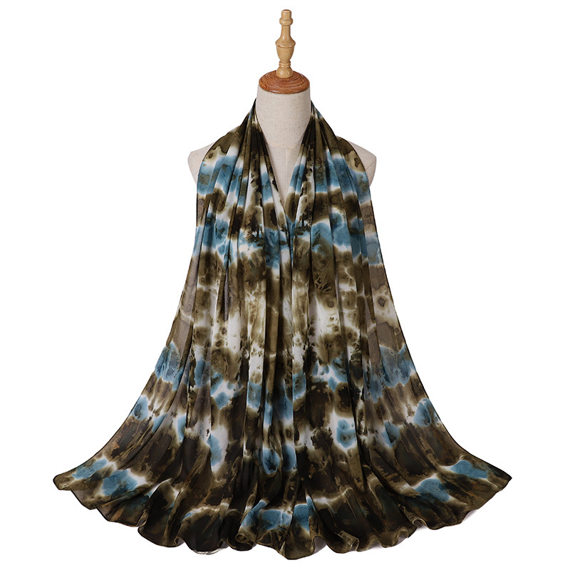 Wholesale hijab Scarf women pearl chiffon color scarf usa supply