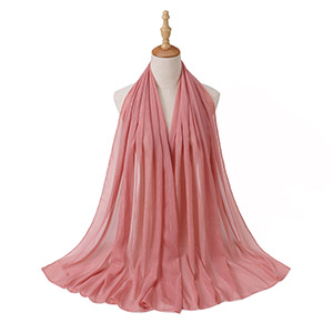 Wholesale hijab Scarf gold silk natural wrinkled chiffon scarf uk supply