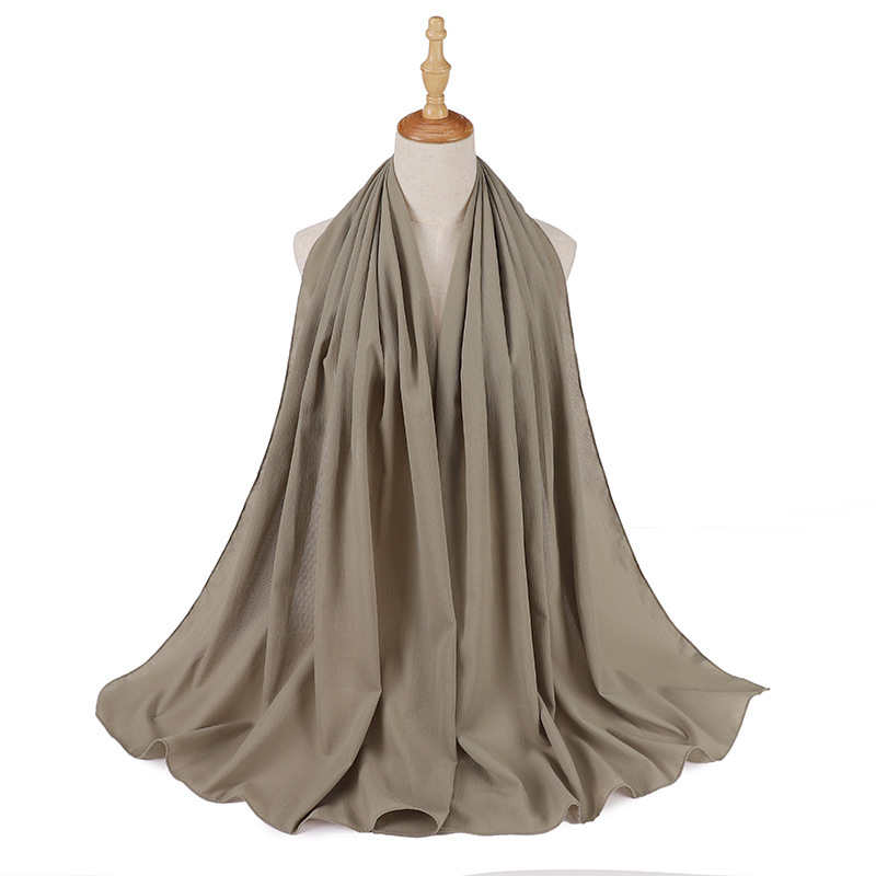 Wholesale Scarves Indonesia Head Scarf Pleated Scarves Supplier