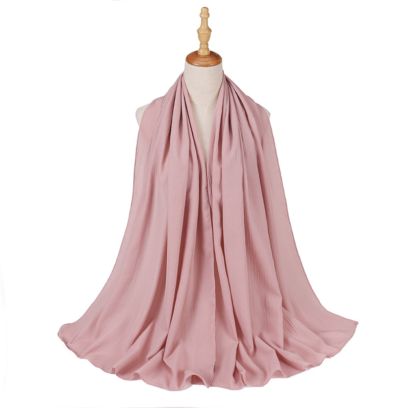Wholesale Scarves Indonesia Head Scarf Pleated Scarves Supplier