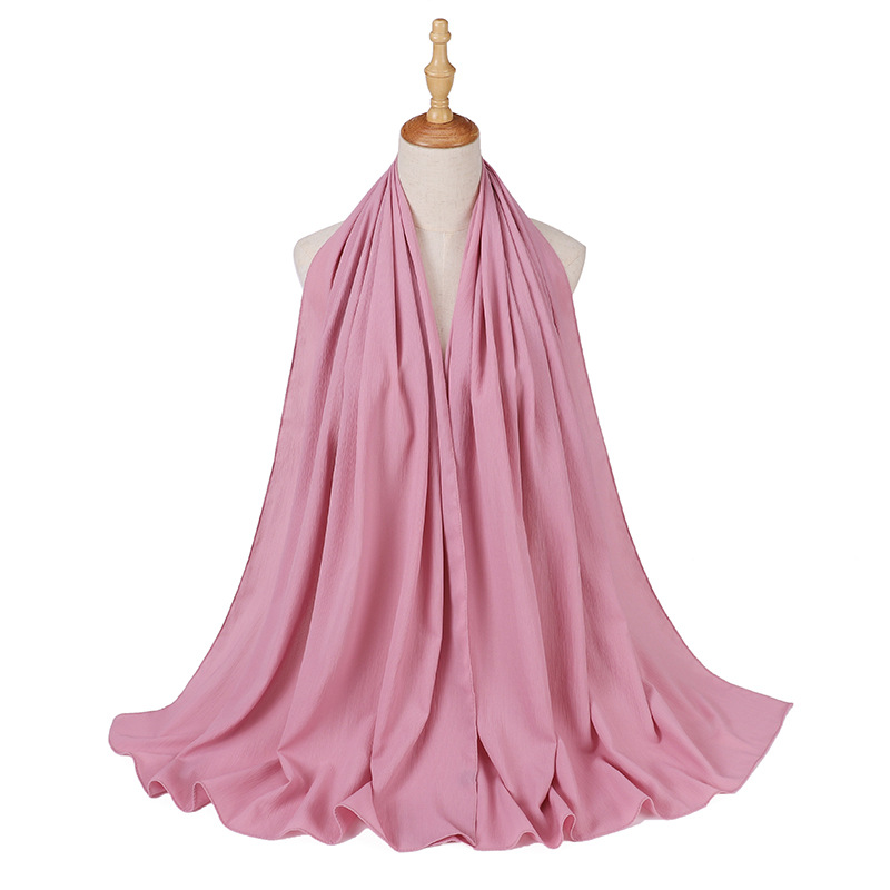 Wholesale Scarves Indonesia Head Scarf Pleated Scarves Supplier