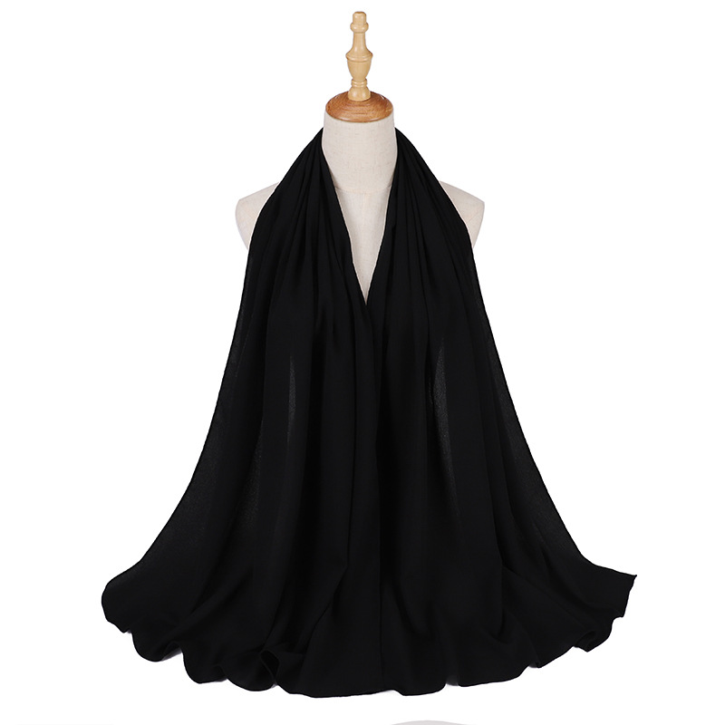 Wholesale Scarves Indonesia Head Scarf Pleated Scarves Supplier