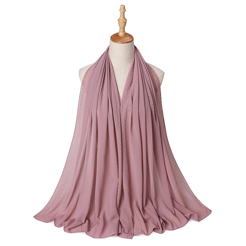 Wholesale Scarf Malaysia Scarf Hot Drill Head Scarf Supplier