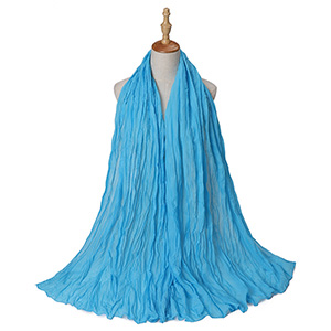 Wholesale Scarf Bali Yarn Scarf Pleated Cotton Linen Scarf Candy Color Supply