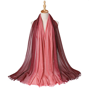 Wholesale scarf gold silk hand-painted gradient cotton ladies shawl supply