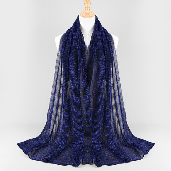 Wholesale Scarf Stretch Gold Silk Fashion Ladies Hijab Supplier