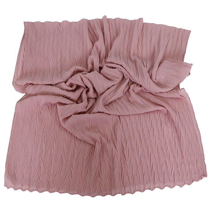 Indonesia Pearl Chiffon Scarf Pleated Scarf Women Crinkle Headscarf