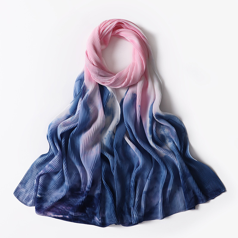 Supply Indonesia Pearl Chiffon Crumpled Scarf Women Headscarf Manufacturer