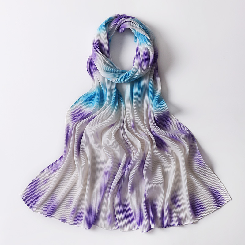 Supply Indonesia Pearl Chiffon Crumpled Scarf Women Headscarf Manufacturer