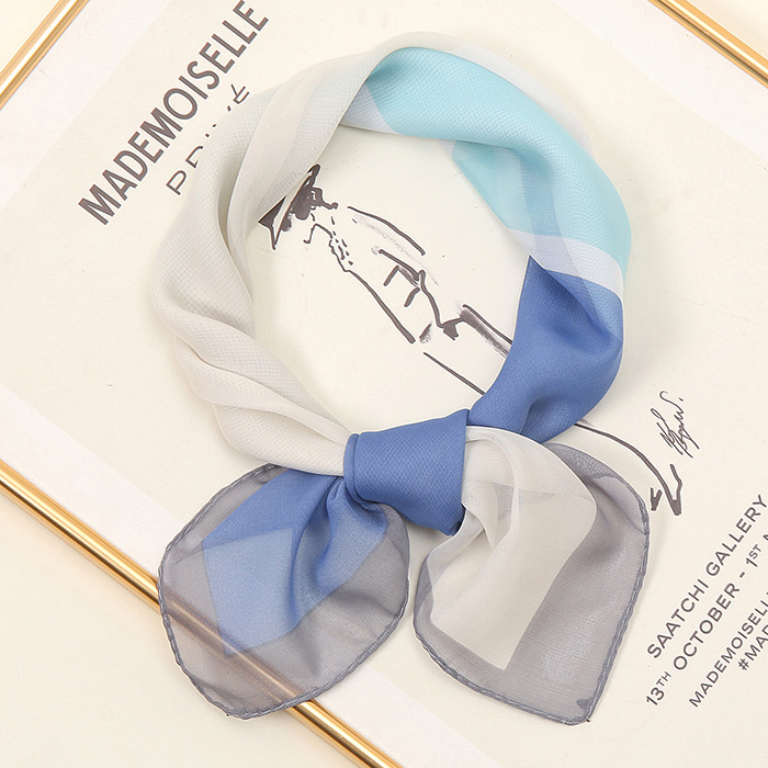 Wholesale Scarves chiffon scarf stitching 70cm scarf bib supplier