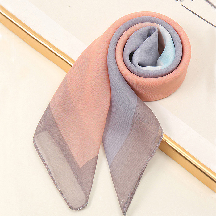Wholesale Scarves chiffon scarf stitching 70cm scarf bib supplier